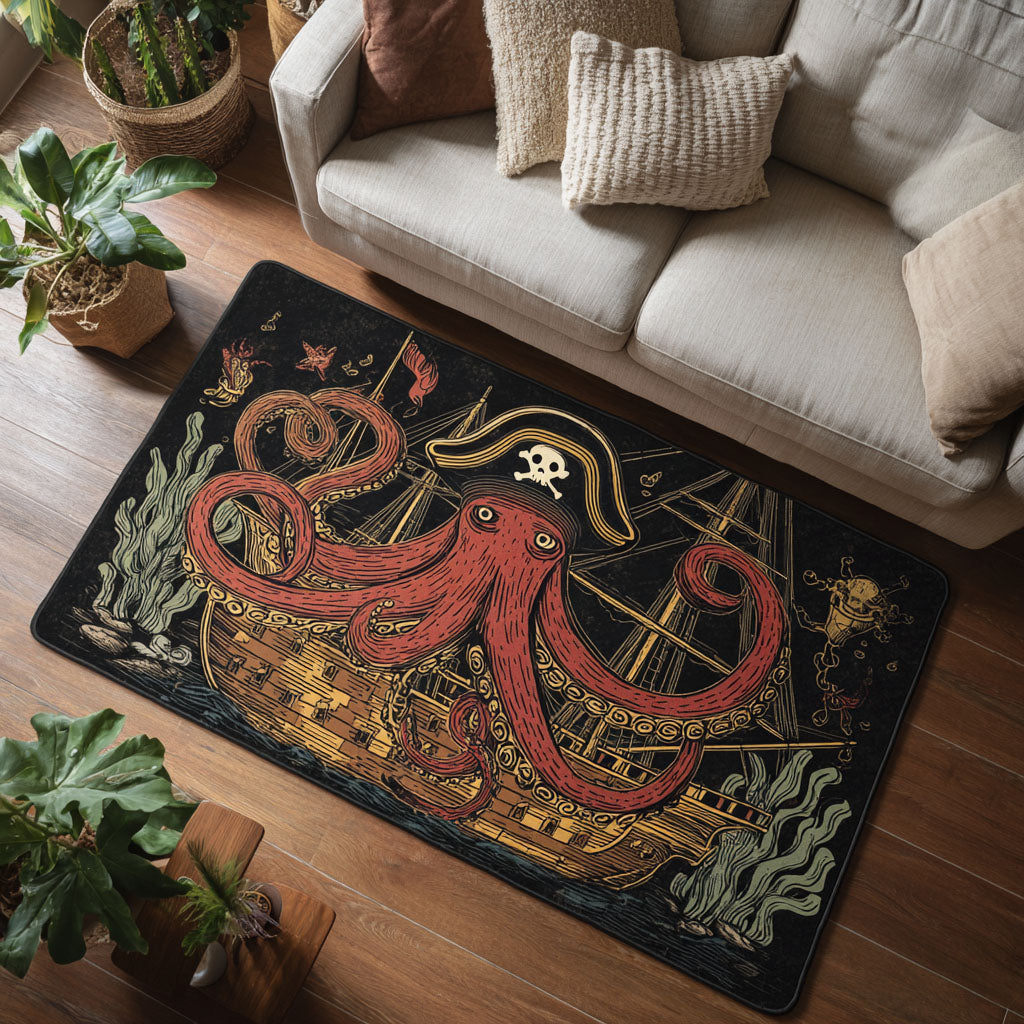 Tentacle Treasure Area Rug NCU0PT9311