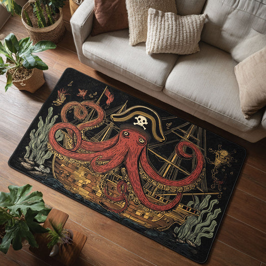 Tentacle Treasure Area Rug NCU0PT9311