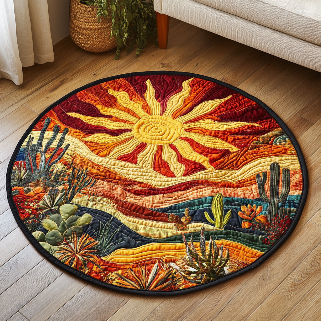 Terra Sol Quilted Round Mat NCU0VH3036