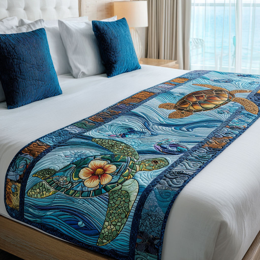 Terra Tortoise Quilted Bed Runner NCU0PT8570