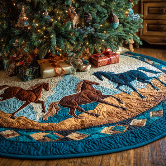 Terracotta Trail Christmas Quilted Tree Skirt NCU0NT11226