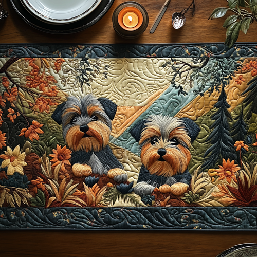 Terrier Spirit Quilted Table Runner NCU0DV5832