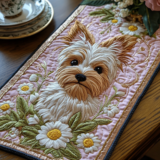 Terrier Tails Quilted Table Runner NCU0DV5835