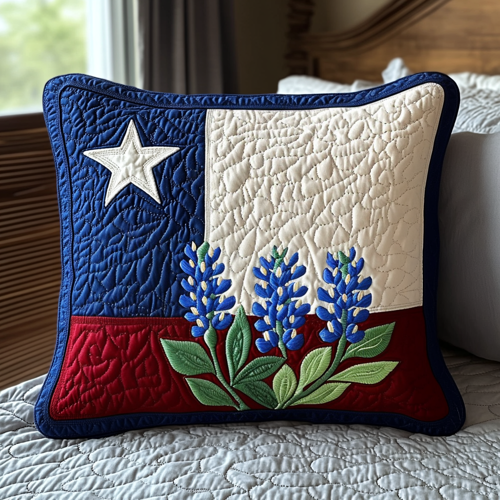 Texan Glory Quilted Pillow Case NCU0DV4980