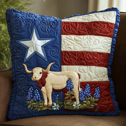 Texan Stripes Quilted Pillow Case NCU0NT5904