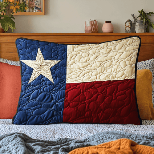 Texas Glory Quilted Bedding Pillow Case NCU0DV5333