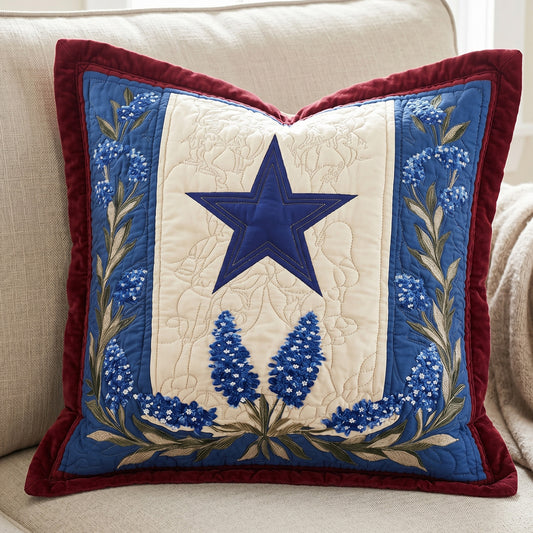 Texas Star Quilted Pillow Case NCU0NT12751