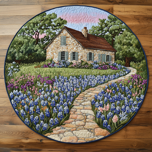 Texas Beauty Quilted Round Mat NCU0DK7214