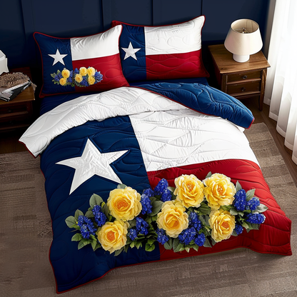 Texas Bouquet 3-Piece Quilted Bedding Set NCU0DV5128