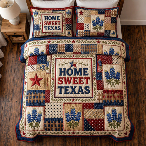 Texas Canyon Dusk 3-Piece Quilted Bedding Set NCU0HH2028