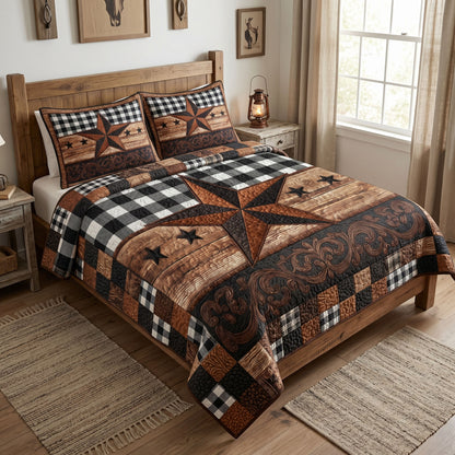 Texas Classic 3-Piece Quilted Bedding Set NCU0NT12789