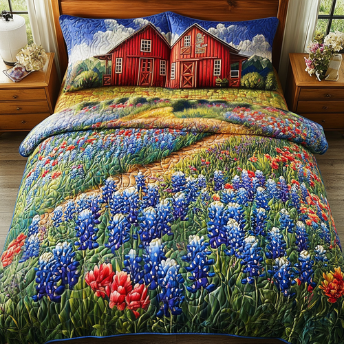 Texas Country Breeze 3-Piece Quilted Bedding Set NCU0DV5132