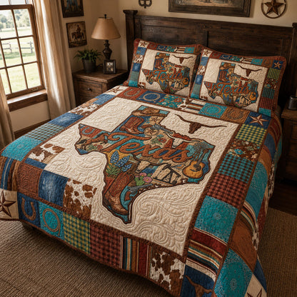 Texas Country Legacy 3-Piece Quilted Bedding Set NCU0PT11747