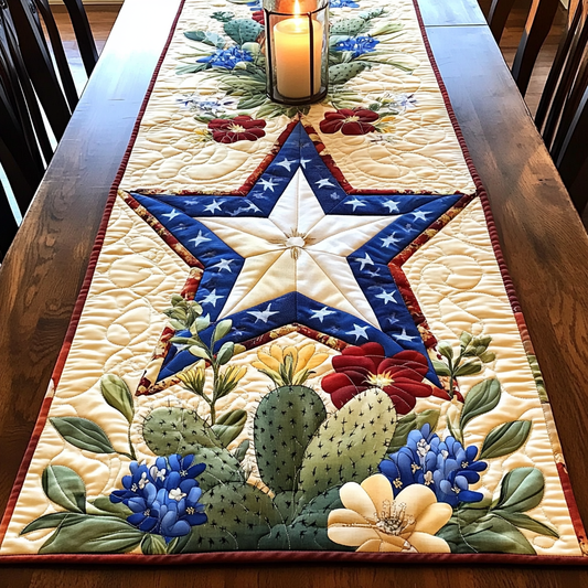 Texas Fields Quilted Table Runner NCU0VL2184