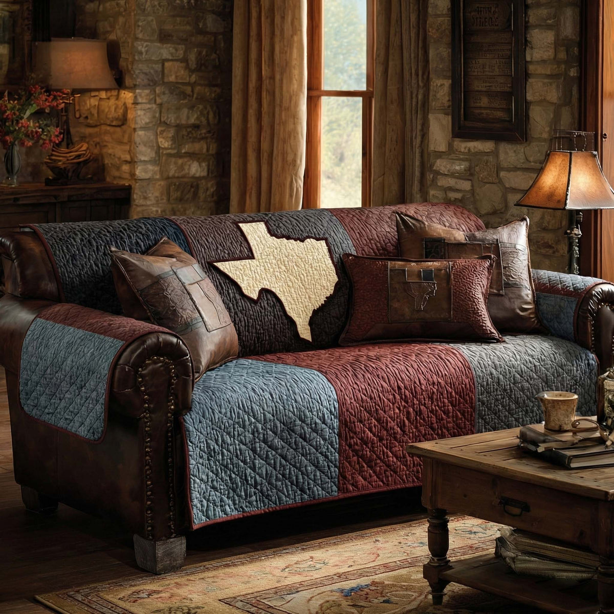 Texas Hearth Quilted Sofa Cover NCU0XD2273