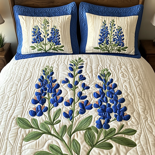 Texas Heritage 3-Piece Quilted Bedding Set NCU0DV5027