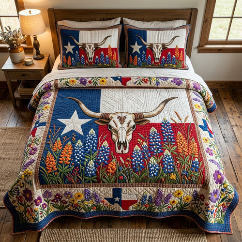 Texas Heritage 3-Piece Quilted Bedding Set NCU0DV9689