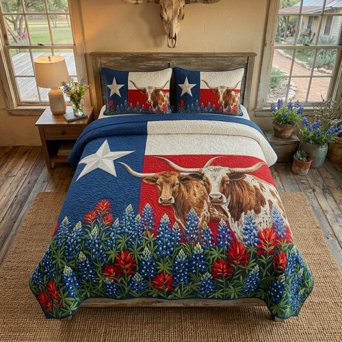 Texas Legacy 3-Piece Quilted Bedding Set NCU0DV9693