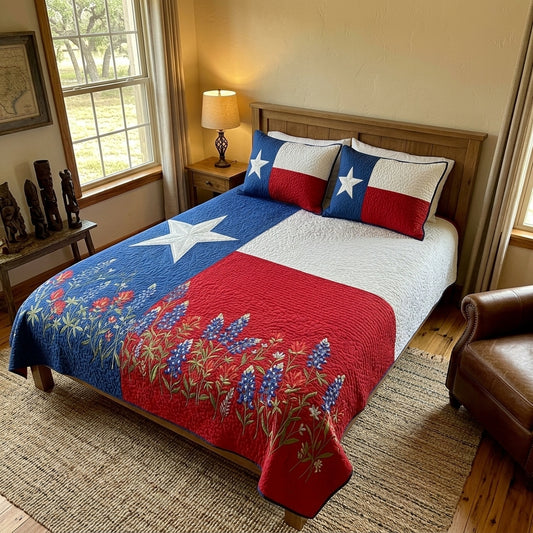 Texas Pride 3-Piece Quilted Bedding Set NCU0DV9686