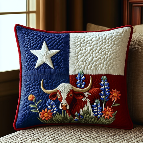 Texas Pride Quilted Pillow Case NCU0DV5178