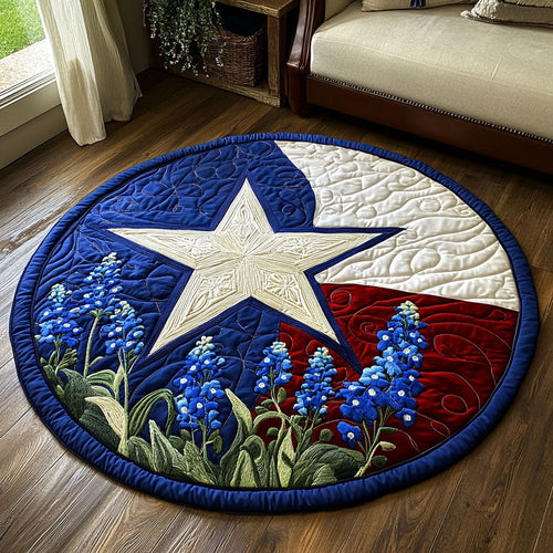 Texas Pride Quilted Round Mat NCU0NT6234