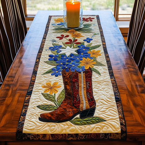 Texas Pride Quilted Table Runner NCU0VL2178
