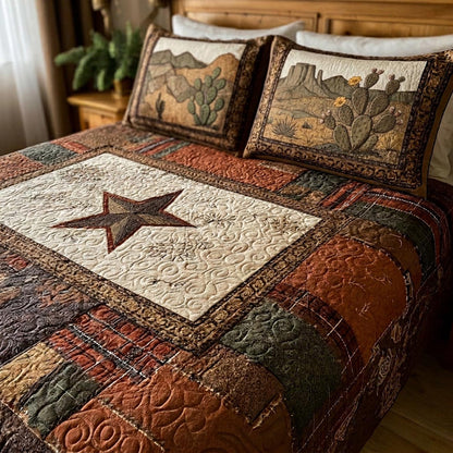 Texas Ranch 3-Piece Quilted Bedding Set NCU0DV9694