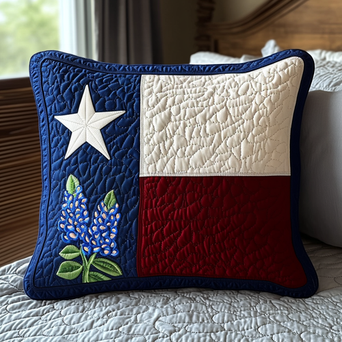 Texas Roots Quilted Pillow Case NCU0DV4981
