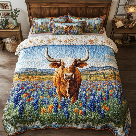 Texas Spirit 3-Piece Quilted Bedding Set NCU0DK7124