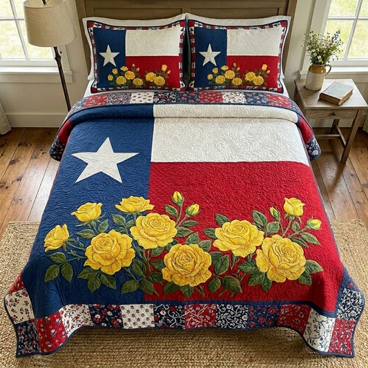 Texas Spirit 3-Piece Quilted Bedding Set NCU0DV9688