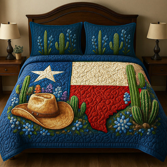 Texas Spirit 3-Piece Quilted Bedding Set NCU0NT5684