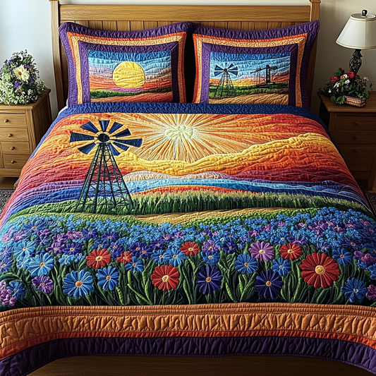 Texas Spirit 3-Piece Quilted Bedding Set NCU0VL2122