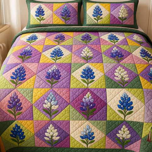 Texas Treasures 3-Piece Quilted Bedding Set NCU0NT6473