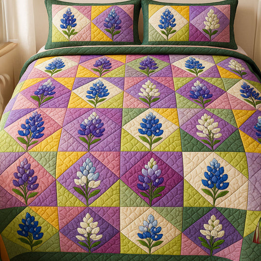 Texas Treasures 3-Piece Quilted Bedding Set NCU0NT6473