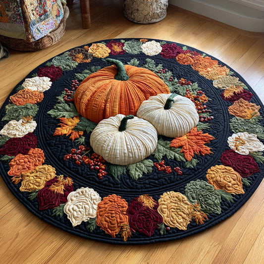 Thankful Hearts Quilted Round Mat NCU0TV026
