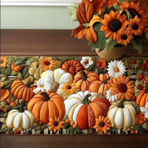 Thankful Hearts Quilted Table Runner NCU0NT8851