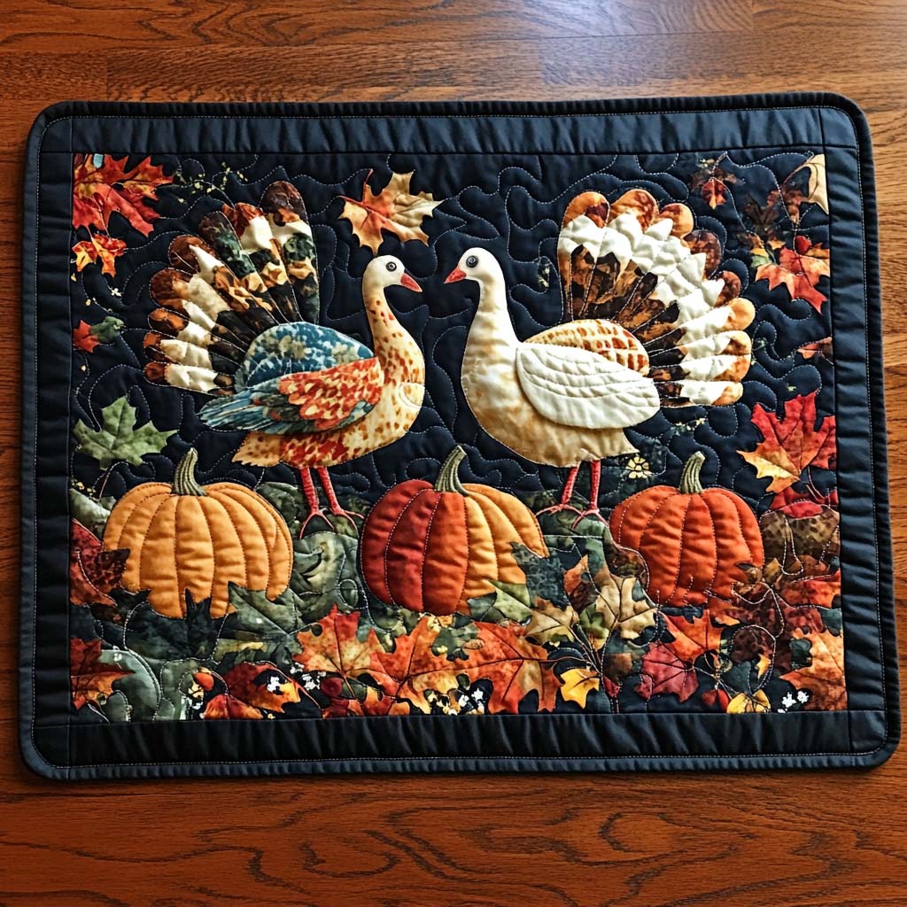 Thanksgiving Splendor Quilted Placemat NCU0NT1451