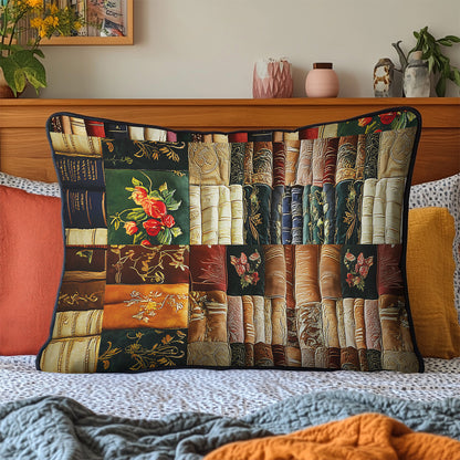 The Bookworms Retreat Quilted Bedding Pillow Case NCU0PT4631