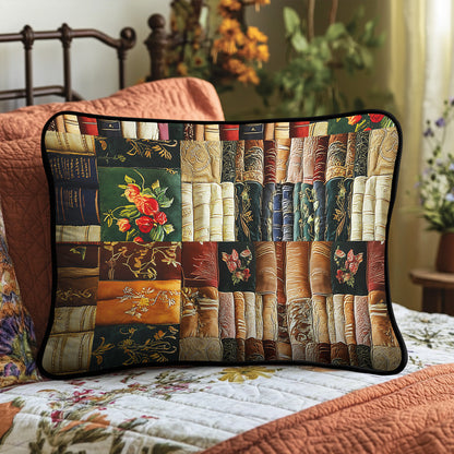 The Bookworms Retreat Quilted Bedding Pillow Case NCU0PT4631