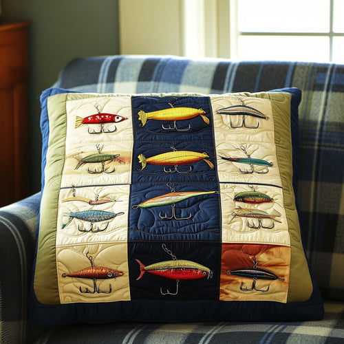 Fishing Adventure Quilted Pillow Case NCU0PT6164