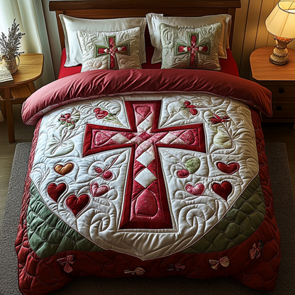 The Heart Garden Quilted Bedding Set NCU0DV2741