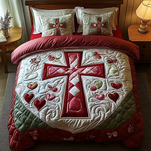 The Heart Garden Quilted Bedding Set NCU0DV2741