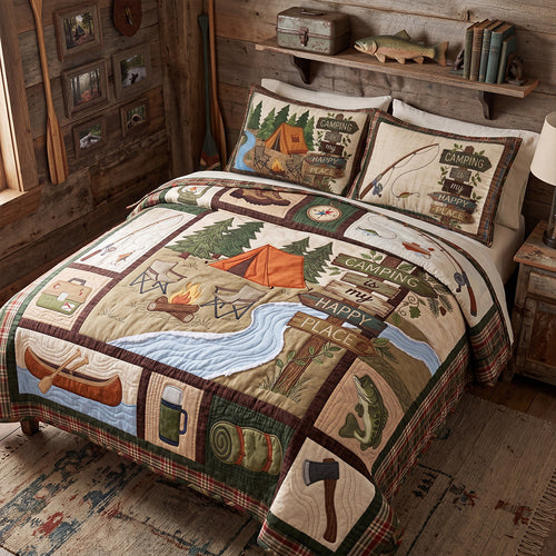 The Adventure Awaits 3-Piece Quilted Bedding Set NCU0PT11693