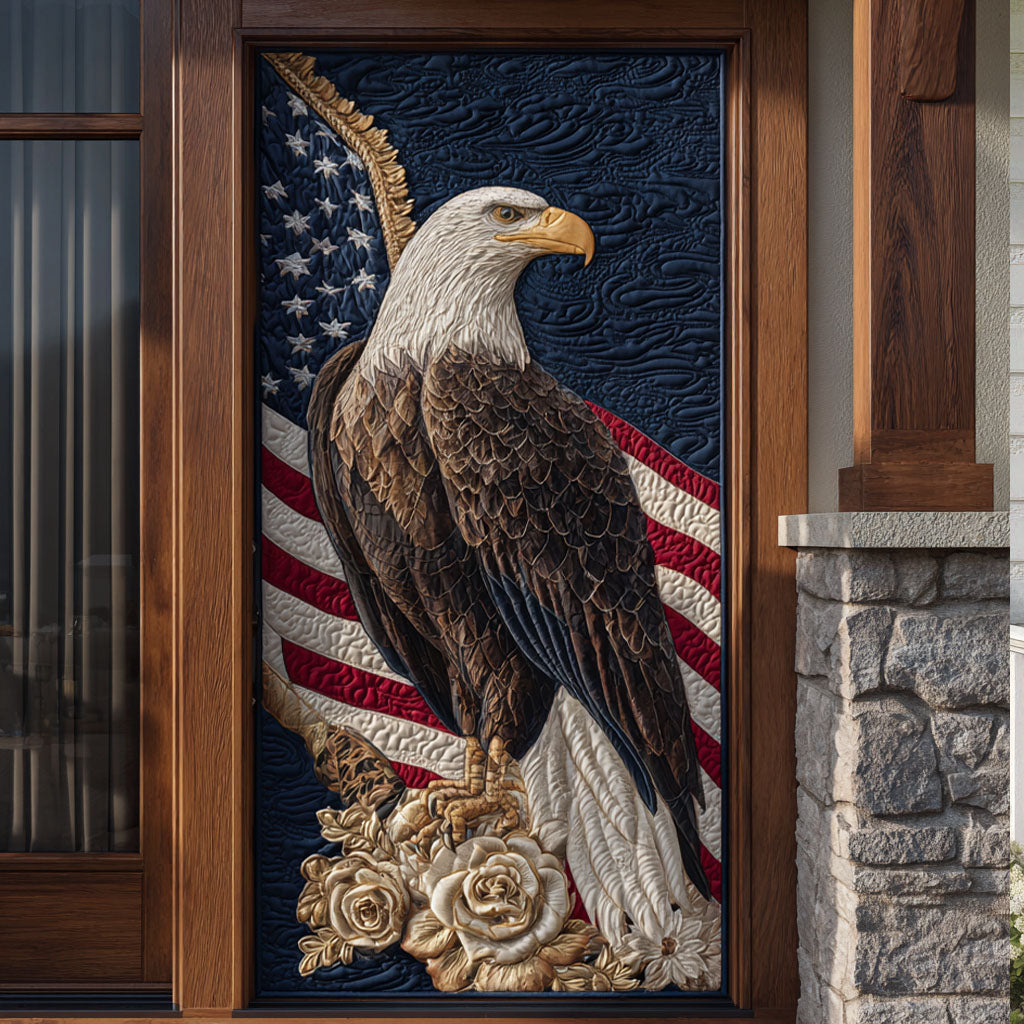 The American Guardian Quilted Door Cover NCU0PT11633