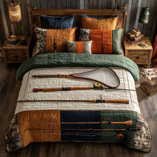 The Anglers Nightfall 3-Piece Quilted Bedding Set NCU0PT11134