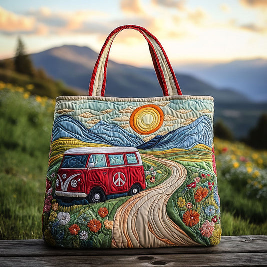 The Bloom Bus Quilted Tote Bag NCU0PT8236