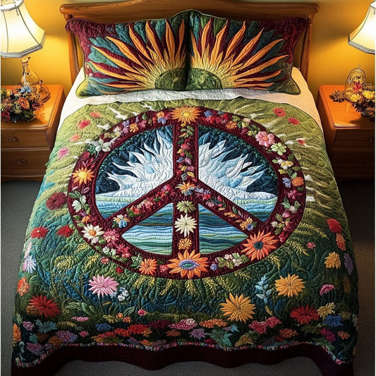 The Boho Spirit 3-Piece Quilted Bedding Set NCU0PT3964