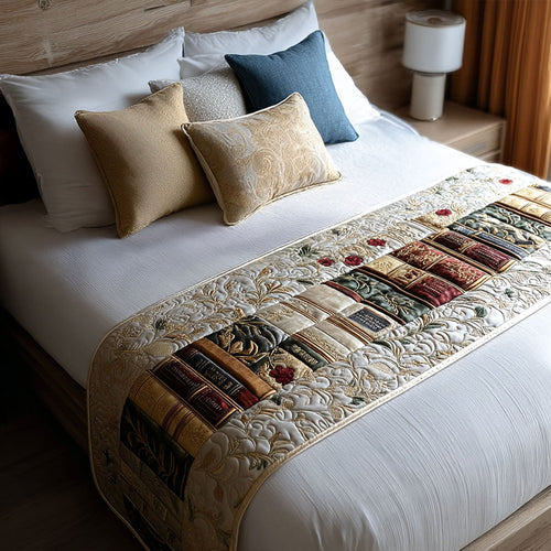The Book Nook Quilted Bed Runner NCU0PT8049