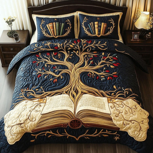 The Book of Ages 3-Piece Quilted Bedding Set NCU0PT4433