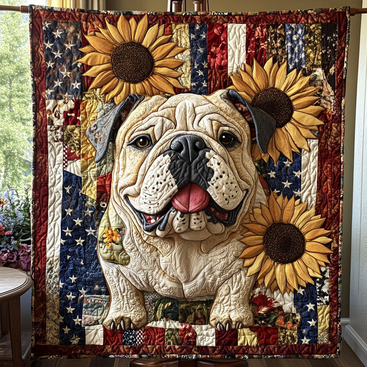 The Bulldog Legacy Quilted Blanket NCU0PT2822